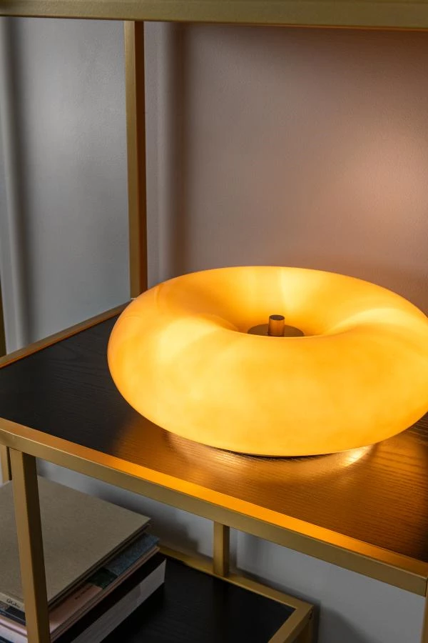 Lucide SENTINO - Lampe de table - Ø 29,5 cm - 3xG9 - Taupe - ambiance 2